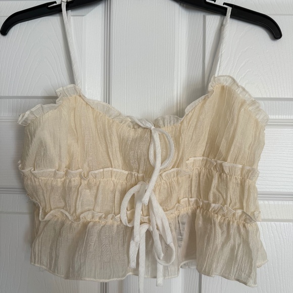 12th Tribe Tops - 12th Tribe Dahlia Tank in Baby Yellow - NWT